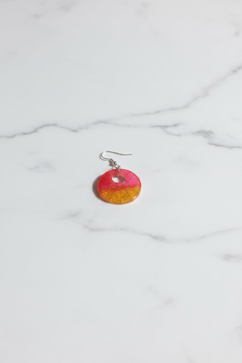 Small Donut Stud Earrings for Women | Cute Resin Earrings