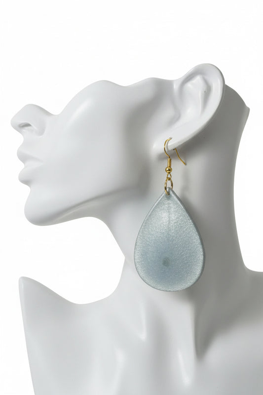 Colorful Teardrop Resin Earrings - Lightweight Statement Drop Earrings for Women