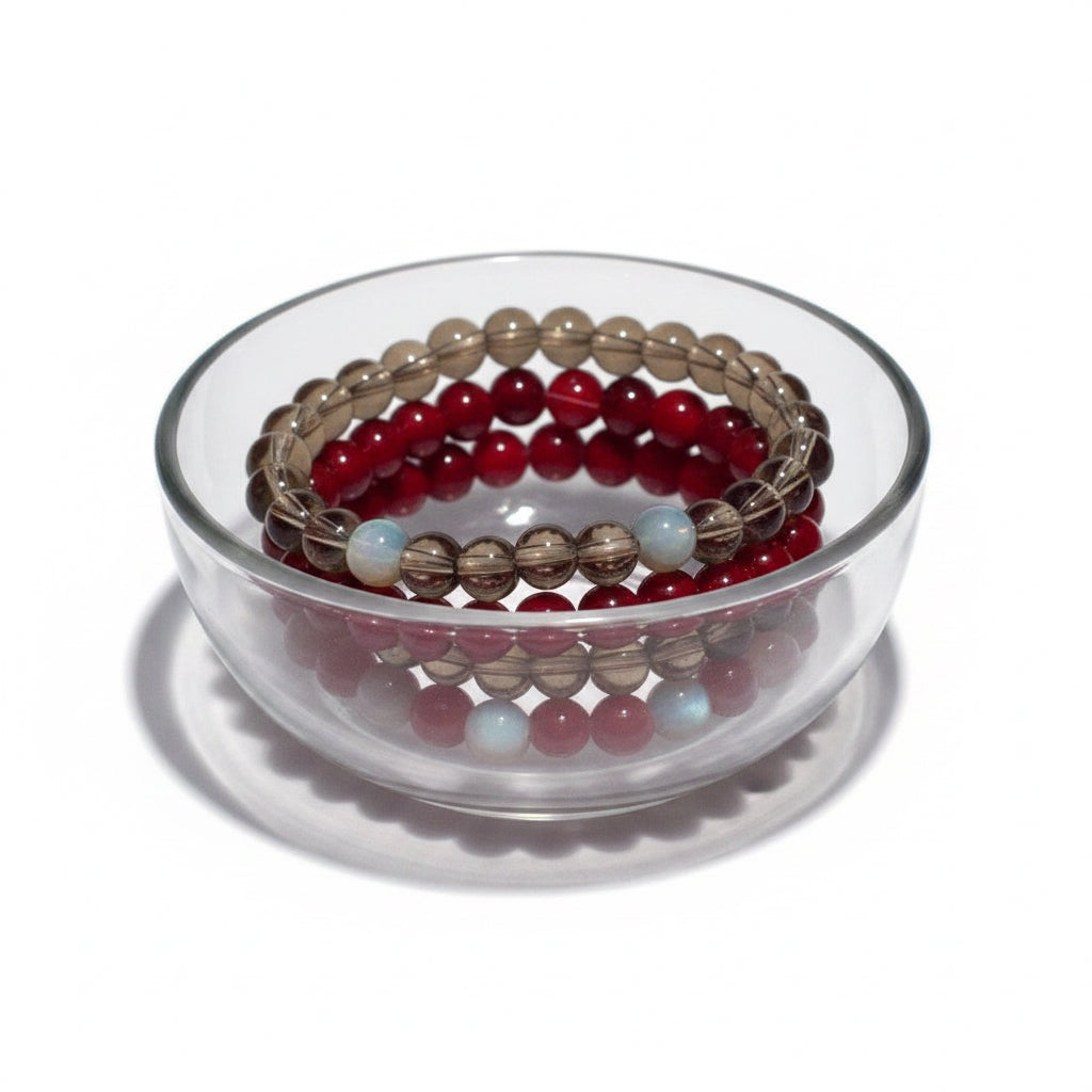 Bracelet Set - Parck of 3 Handmade Beaded Bracelets