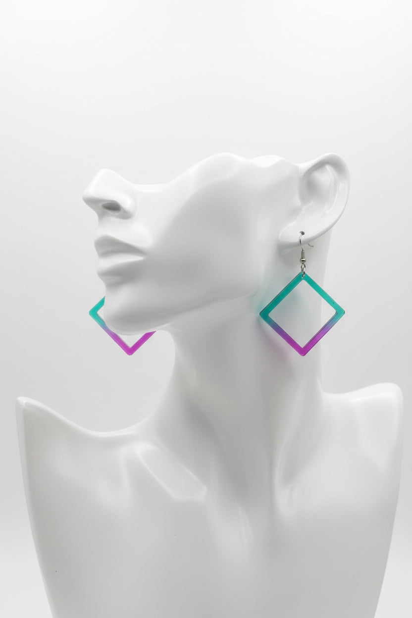 Handmade Square Earrings | Dainty Statement Jewelry