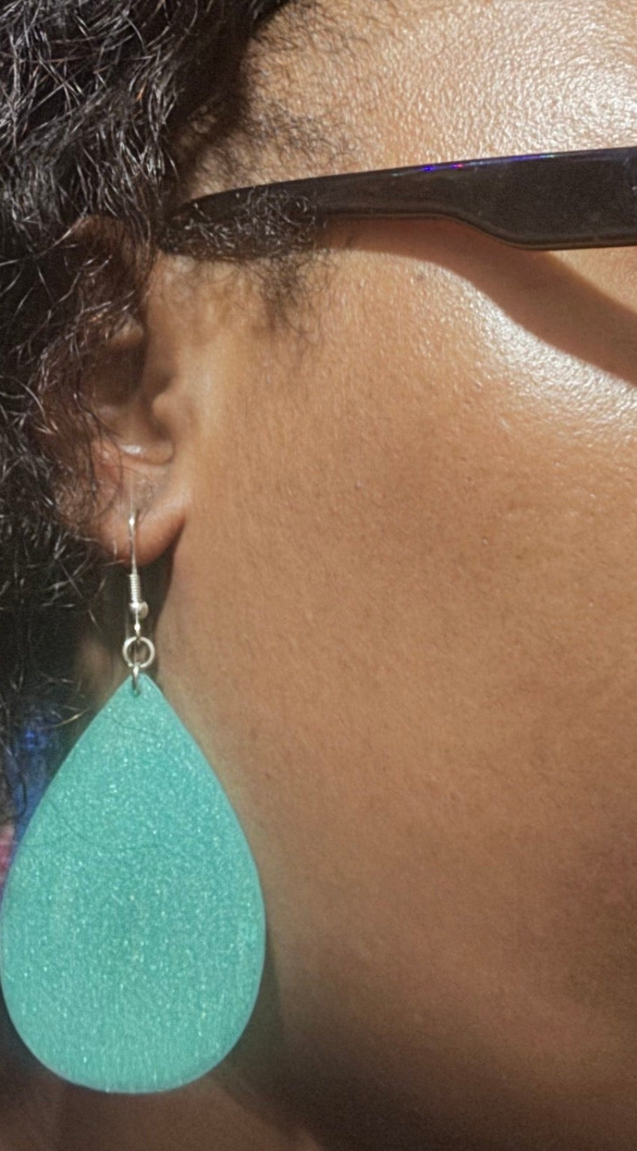Colorful Teardrop Resin Earrings - Lightweight Statement Drop Earrings for Women