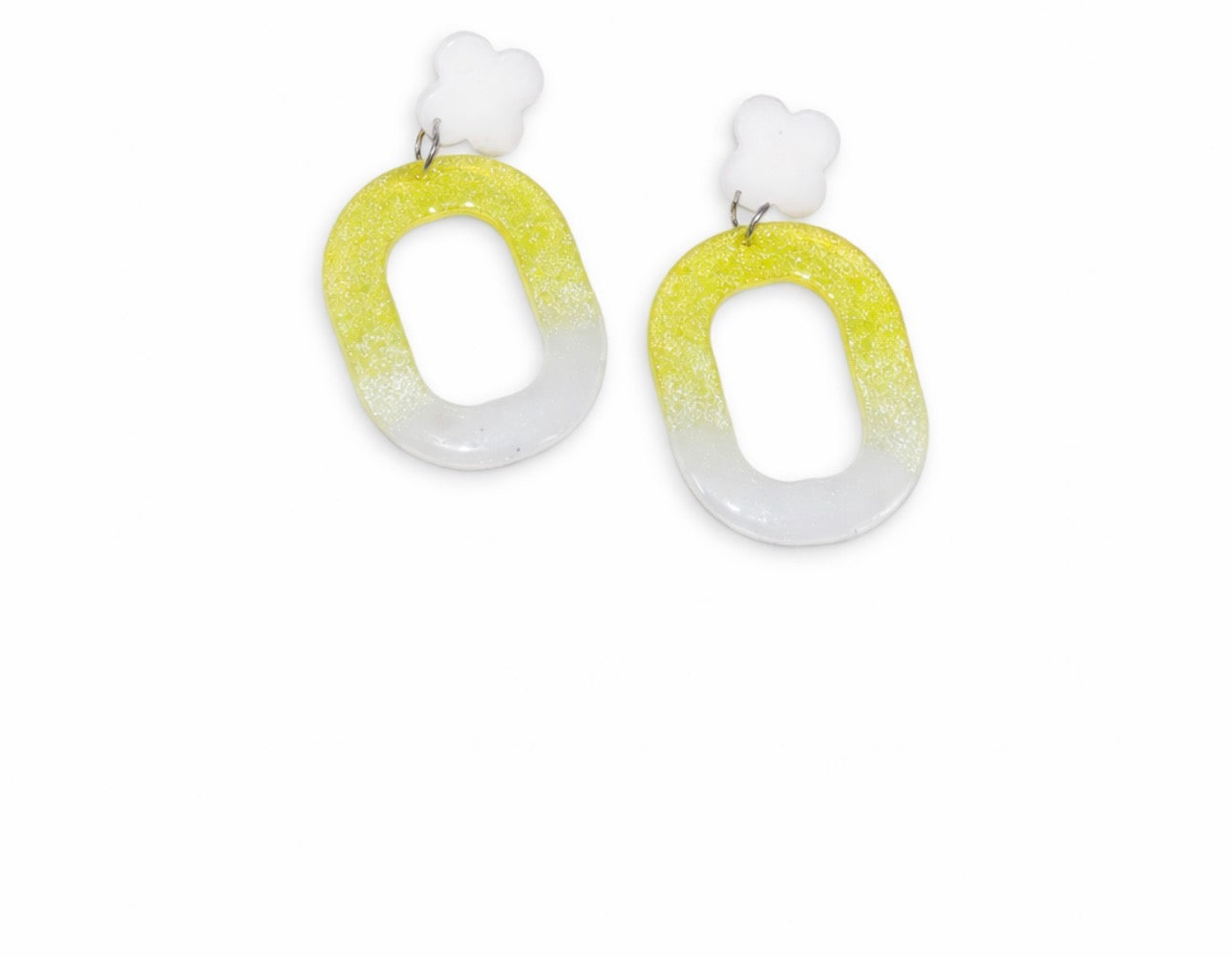 Multicolor Handmade Resin Dangle Earrings
