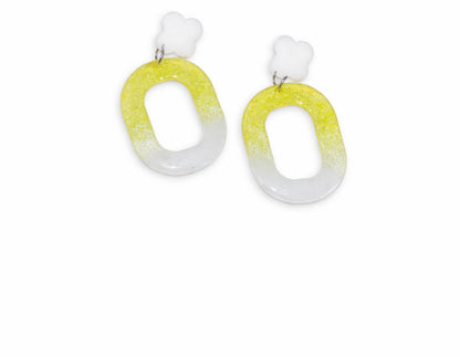 Multicolor Handmade Resin Dangle Earrings