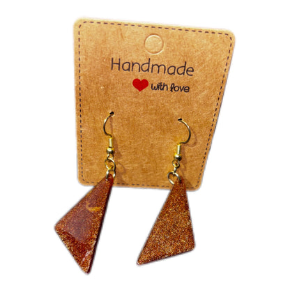 Handmade Triangle Earrings - Colorful Geometric