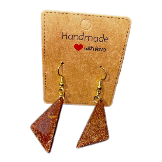 Handmade Triangle Earrings - Colorful Geometric