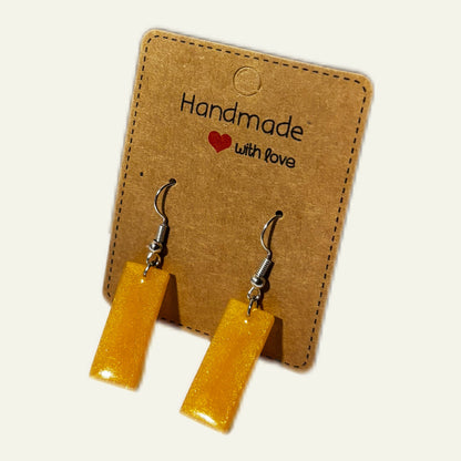 Handmade Triangle Earrings - Colorful Geometric