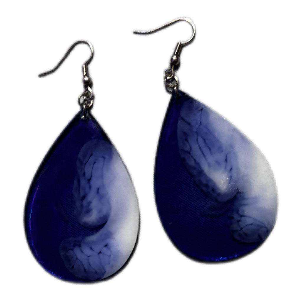 Colorful Teardrop Resin Earrings - Lightweight Statement Drop Earrings for Women