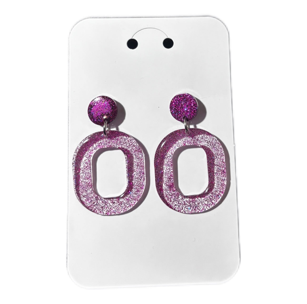 Multicolor Handmade Resin Dangle Earrings
