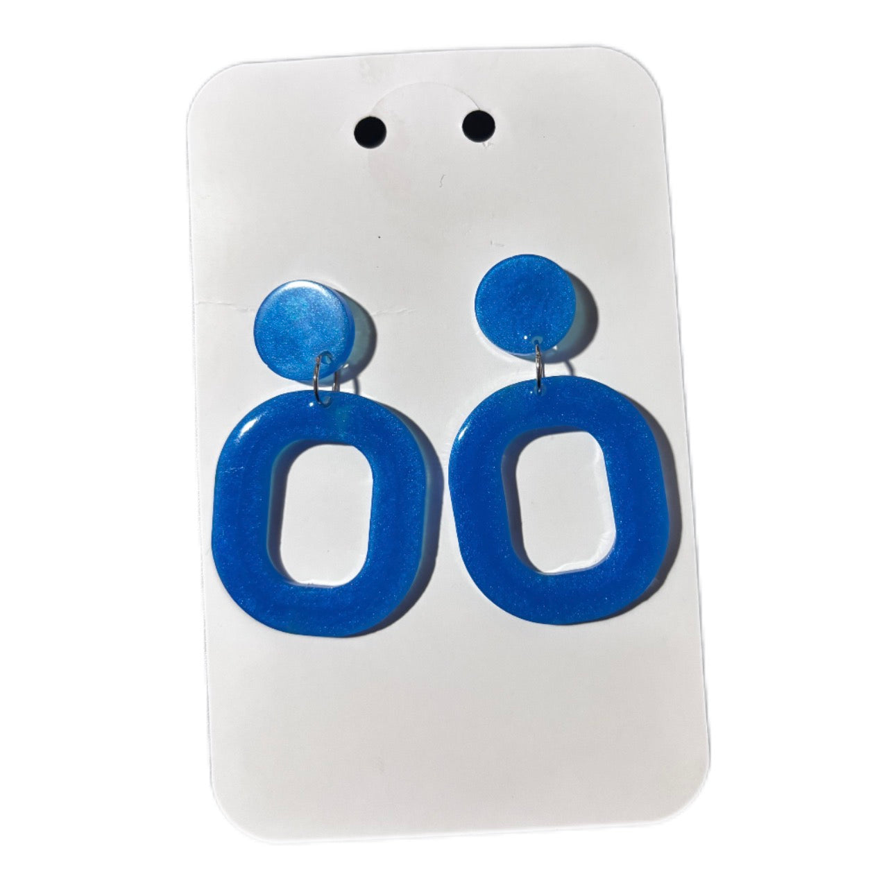 Multicolor Handmade Resin Dangle Earrings