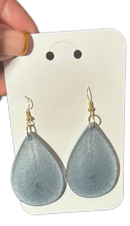 Colorful Teardrop Resin Earrings - Lightweight Statement Drop Earrings for Women