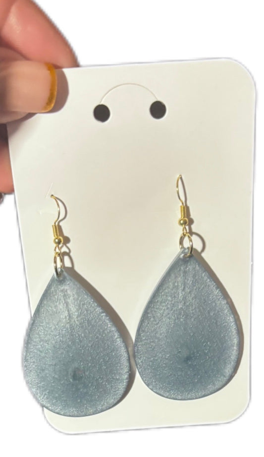 Colorful Teardrop Resin Earrings - Lightweight Statement Drop Earrings for Women