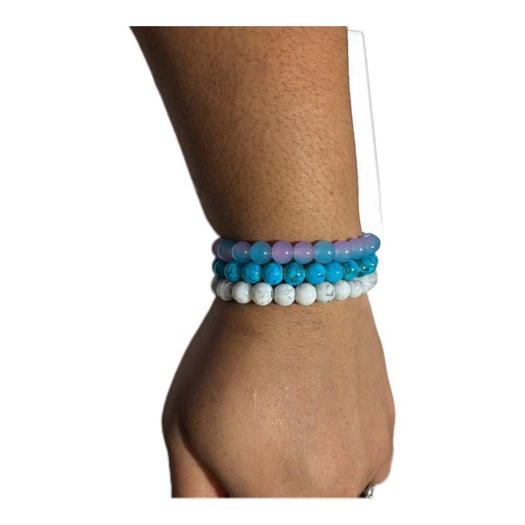 Bracelet Set - Parck of 3 Handmade Beaded Bracelets
