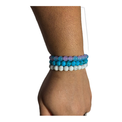 Bracelet Set - Parck of 3 Handmade Beaded Bracelets