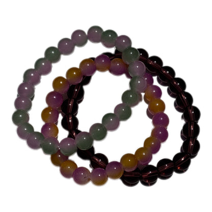 Bracelet Set - Parck of 3 Handmade Beaded Bracelets