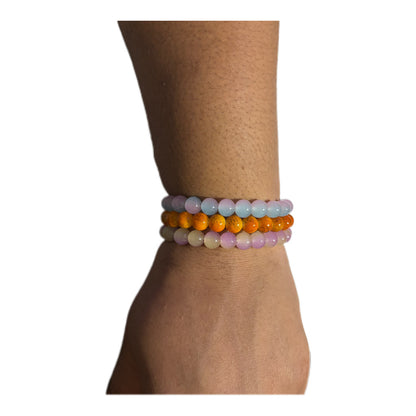 Bracelet Set - Parck of 3 Handmade Beaded Bracelets