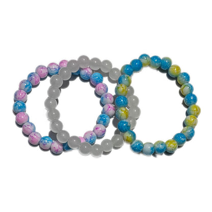 Bracelet Set - Parck of 3 Handmade Beaded Bracelets